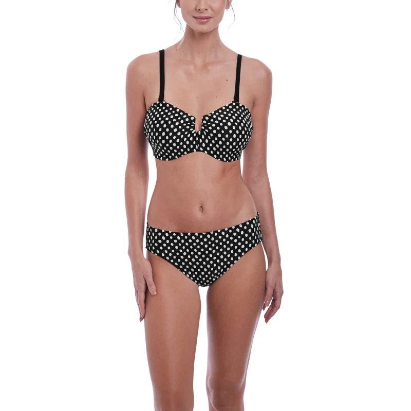 Santa Monica Bandeau Multiway Bikini Top Black White - Fantasie Swim - Image 2