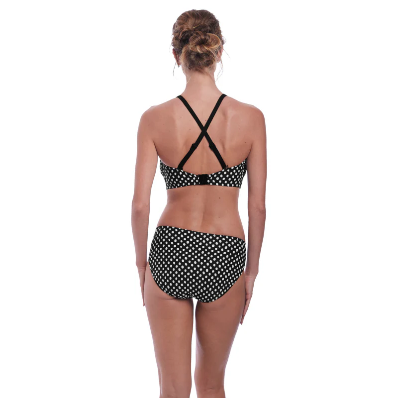 Santa Monica Bandeau Multiway Bikini Top Black White - Fantasie Swim - Image 5