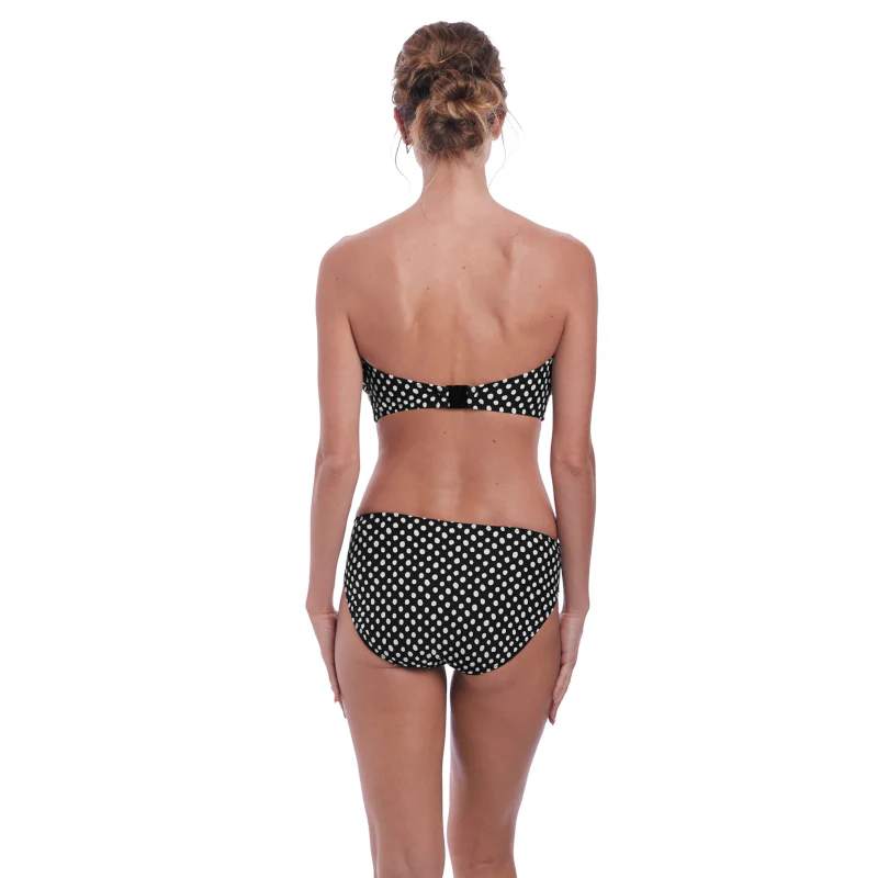 Santa Monica Bandeau Multiway Bikini Top Black White - Fantasie Swim - Image 7