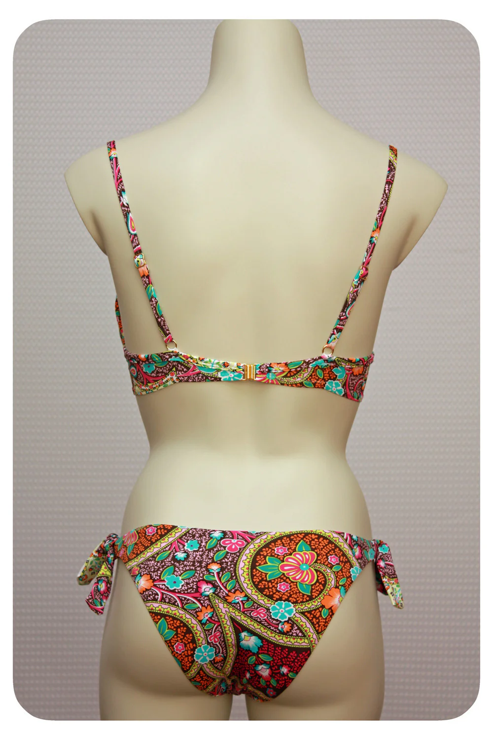 Floral & Paisley Print Bikini Set - Image 2