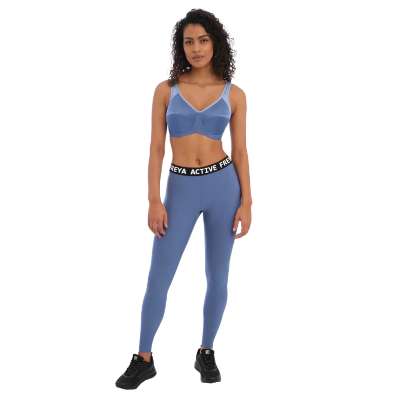 Core Sports Bra Underwired Denim Blue - Freya Active - Image 2