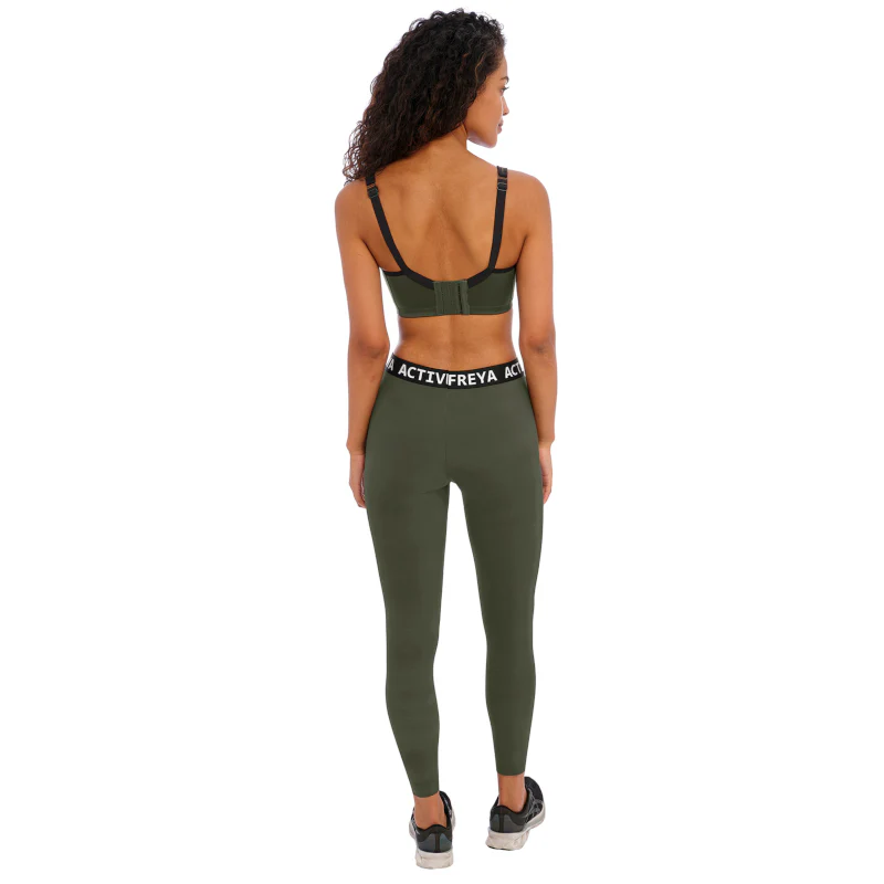 Core Sports Bra Underwired Khaki Green - Freya Active - Image 3