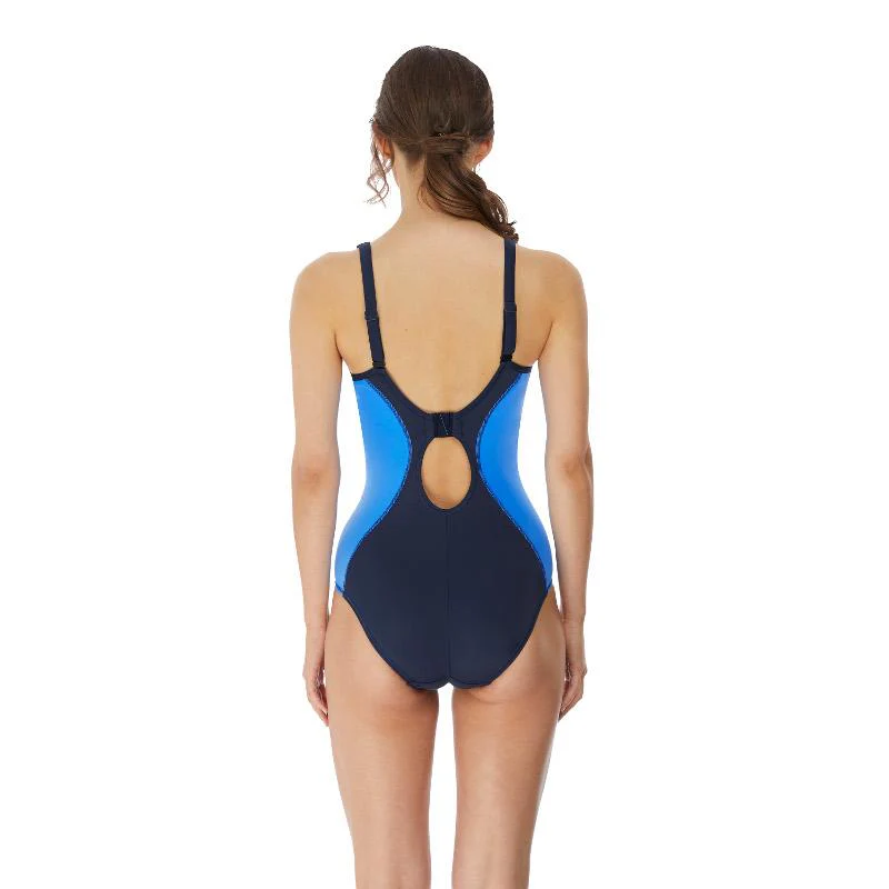 Freestyle One Piece Athletic Swimsuit Navy Blue - Freya Active - Image 4