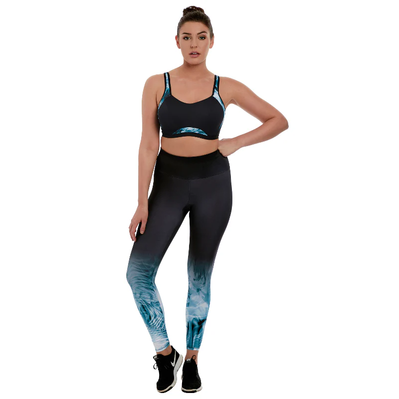 Freya Kinetic Smoke Black Blue Exercise Leggings - Image 2