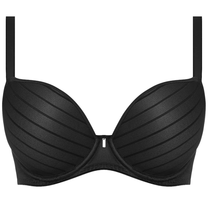 Cameo Moulded Plunge Bra Black - Freya
