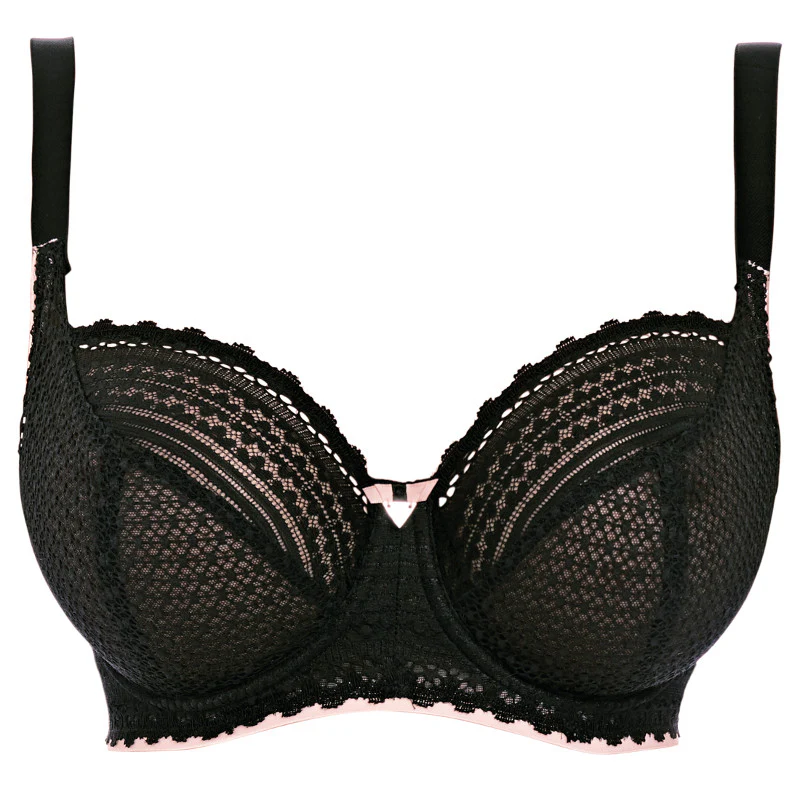 Daisy Lace Noir Black Balcony Bra - Freya - Image 4
