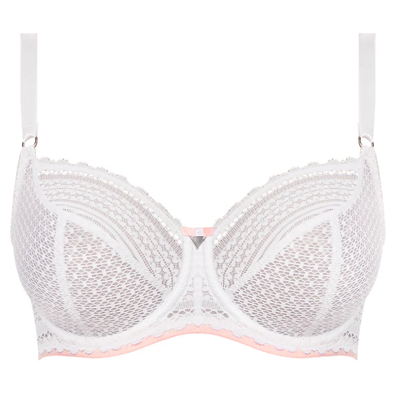 Daisy Lace White Balcony Bra - Freya