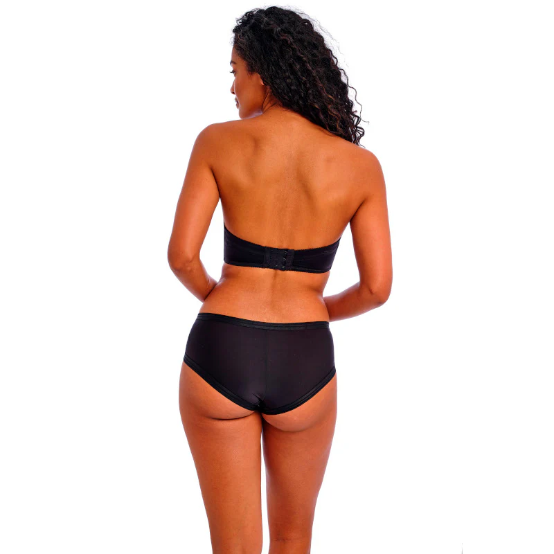 Deco Strapless Moulded Cup Bra Black - Freya - Image 3