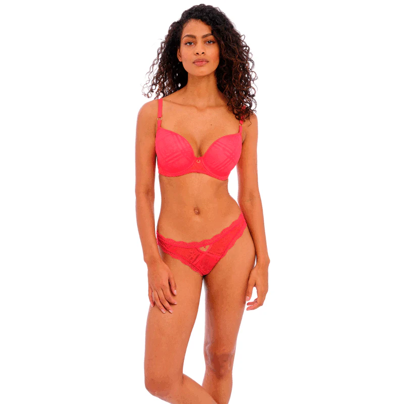 Fatale Moulded Plunge T-Shirt Bra Chilli Red - Freya - Image 2