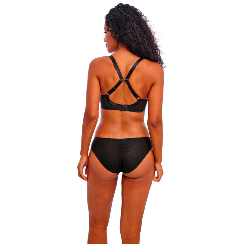 Love-haze Moulded Plunge T-Shirt Bra Animal Print Black - Freya - Image 4