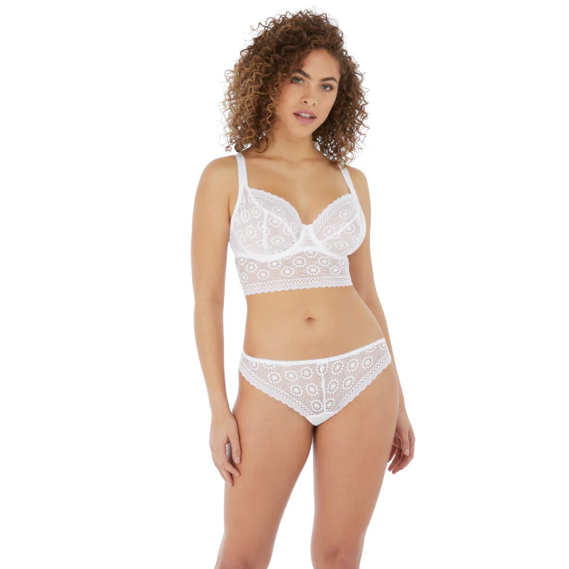 Love Note Brazilian Thong White - Freya - Image 3