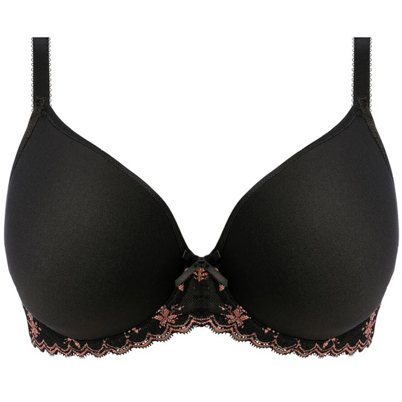 Offbeat Decadence Moulded Spacer Bra Black - Freya