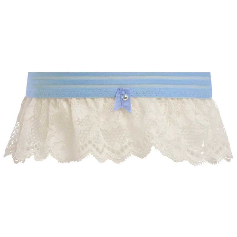 Offbeat Garter Something Blue Ivory - Freya