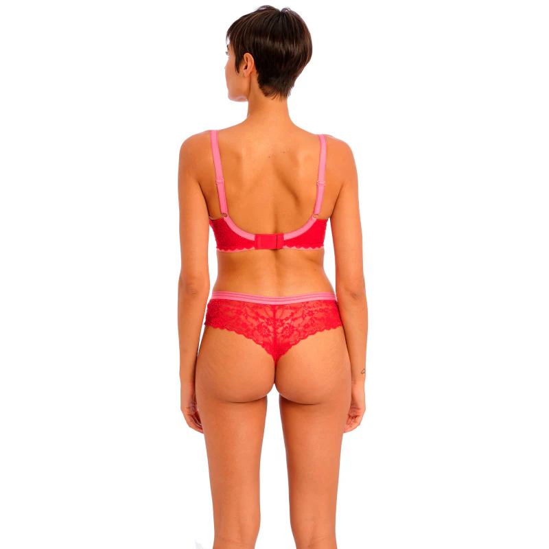 Offbeat Padded Half Cup Bra Chilli Red - Freya - Image 3