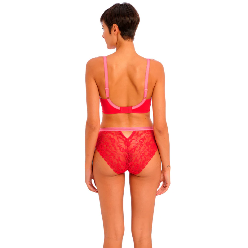 Offbeat Moulded Demi T-Shirt Bra Chilli Red - Freya - Image 3