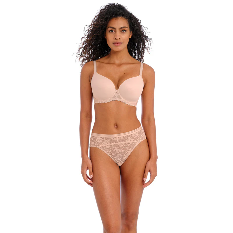 Offbeat Moulded Demi T-Shirt Bra Natural Beige Nude - Freya - Image 2