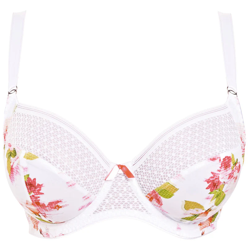 Rose Tapestry White Side Support Balcony Bra - Freya