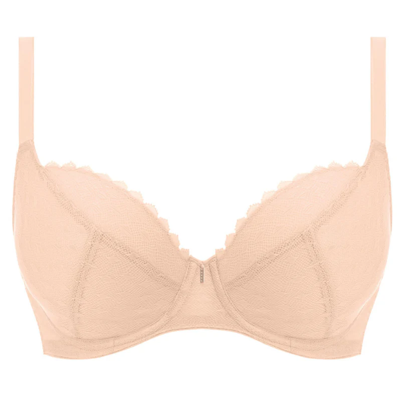 Signature Padded Plunge Bra Nude - Freya