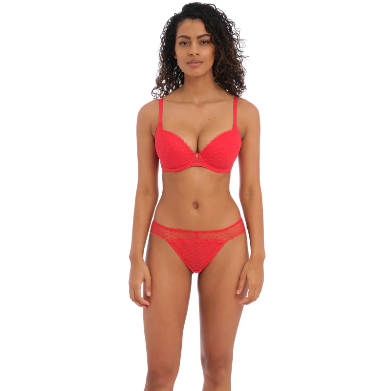 Signature Padded Plunge Bra Red - Freya - Image 2