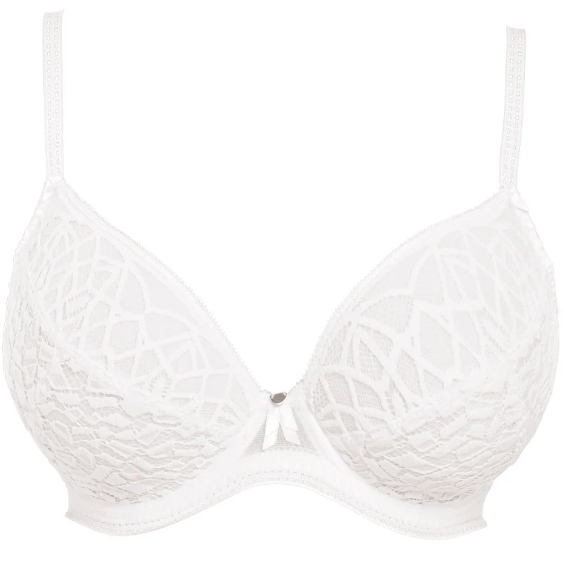 Soiree Lace White Plunge Bra - Freya
