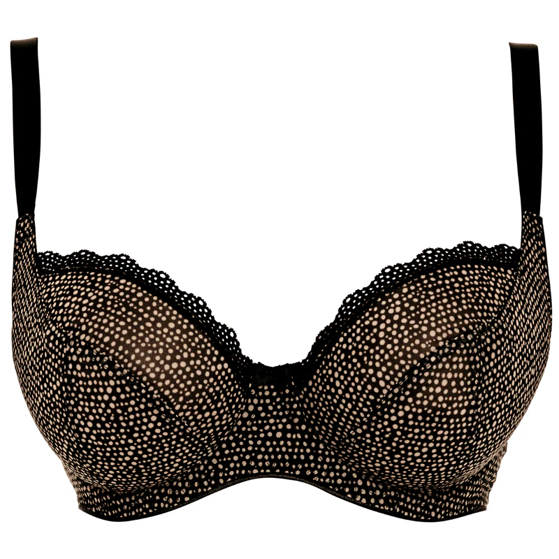 Summer Haze Black Balcony Bra - Freya