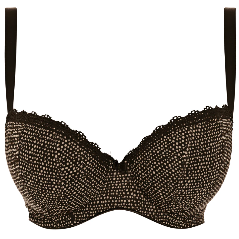 Summer Haze Black Padded Half Cup Bra - Freya
