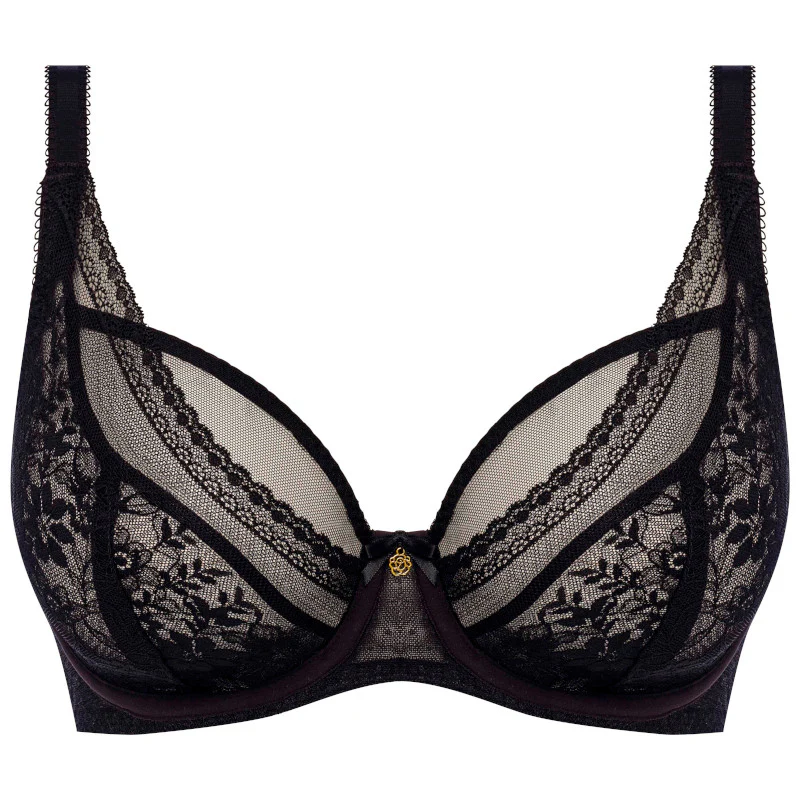 Sydnie High Apex Plunge Bra Black - Freya