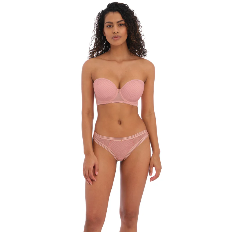 Tailored Moulded Strapless Bra Ash Rose Pink - Freya - Image 2