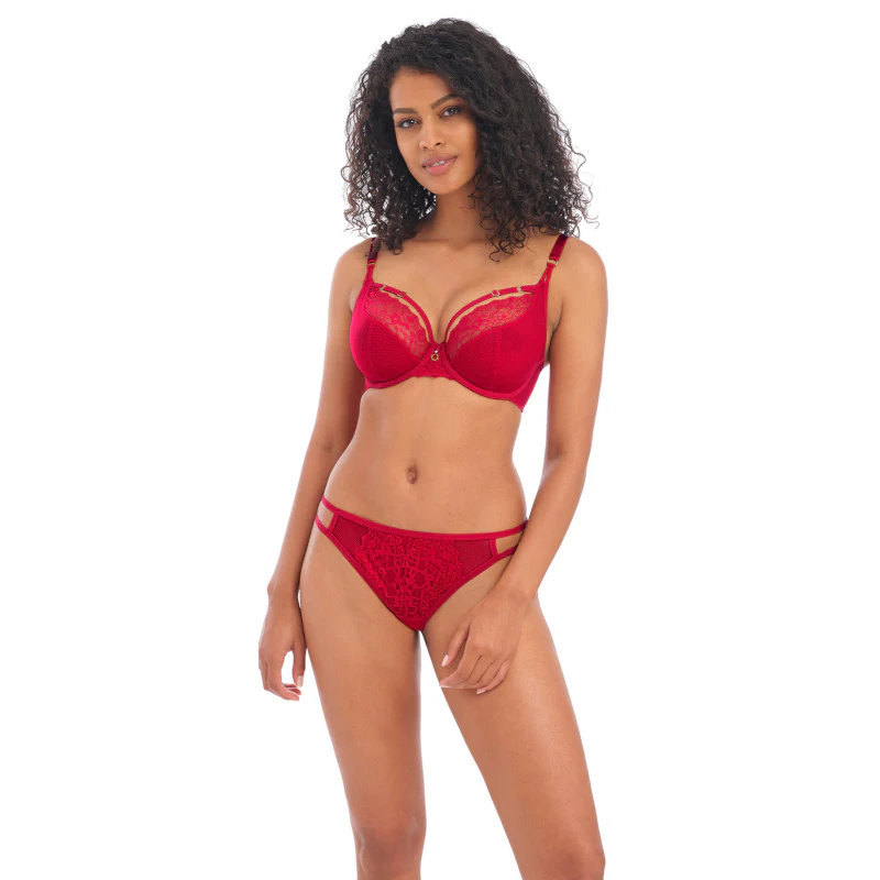 Temptress Plunge Bra Cherry Red - Freya - Image 2