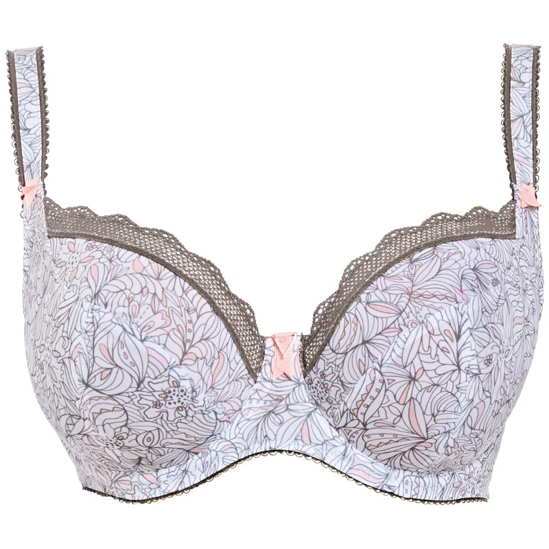 Urban Echo Mist Grey Plunge Balcony Bra - Freya