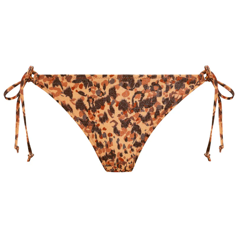 Arizona Wave Tie Side Bikini Brief Animal Print Dune - Freya Swim