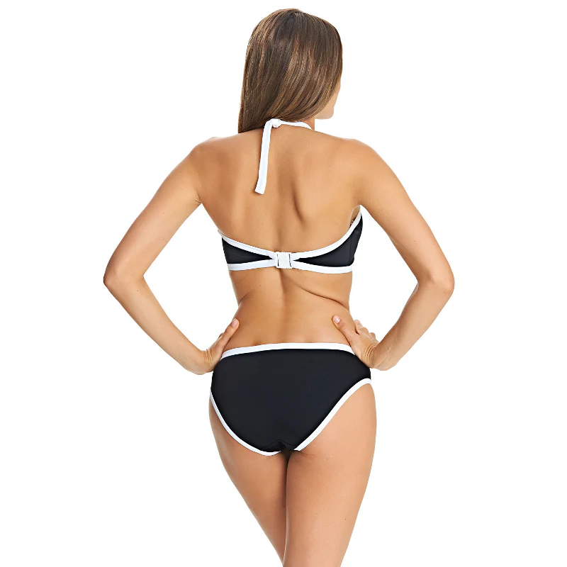 Back to Black High Neck Crop Bikini Top - Freya Swim - Image 3