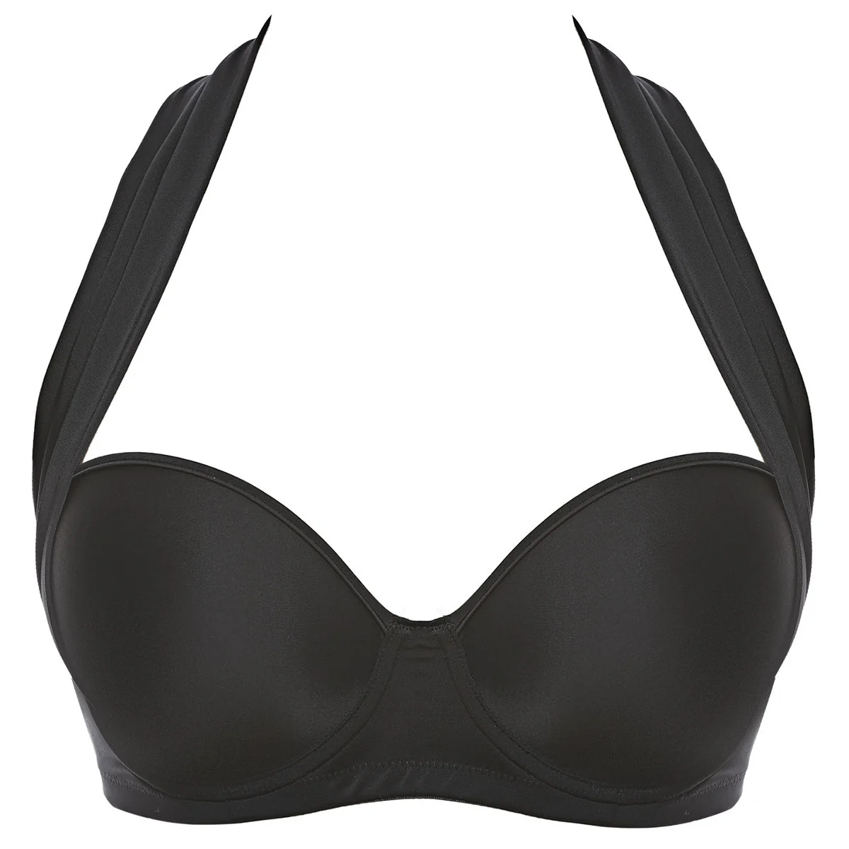 Deco Swim Black Multiway Bandeau Bikini Top - Freya Swim