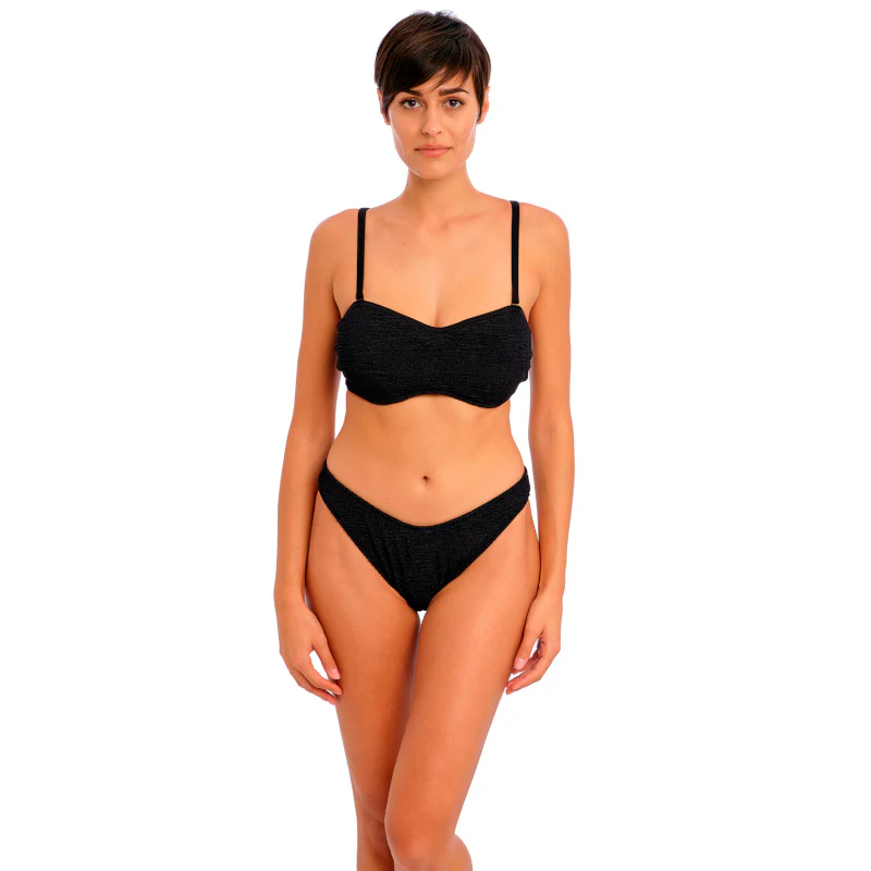 Ibiza Waves Bandeau Bikini Top Black - Freya Swim - Image 4