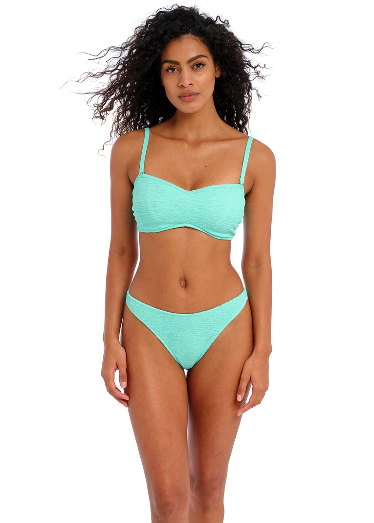 Ibiza Waves Bandeau Bikini Top Frozen Blue - Freya Swim - Image 4
