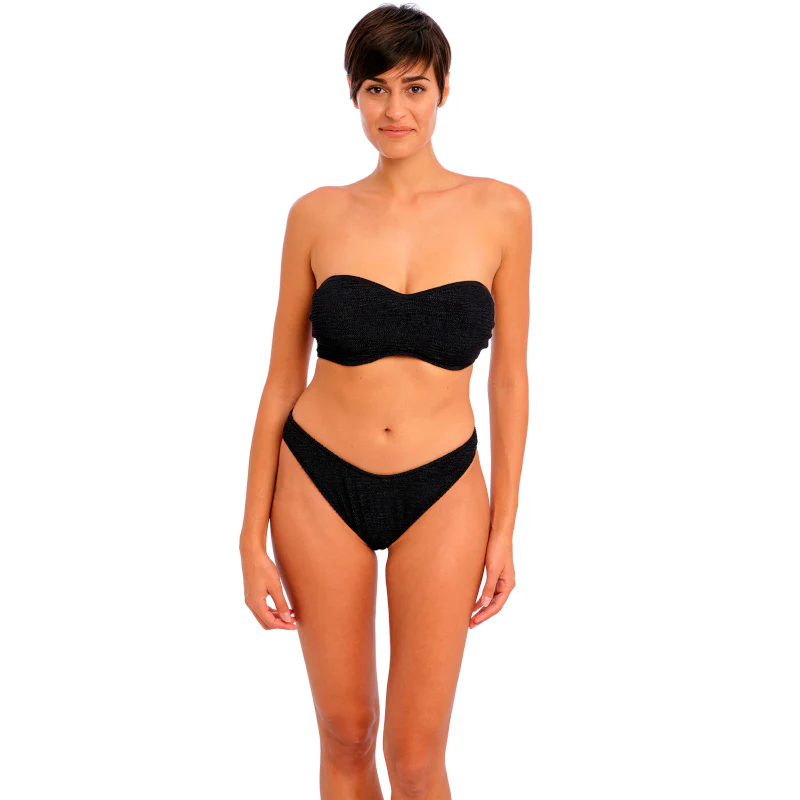 Ibiza Waves High Leg Bikini Brief Black - Freya Swim - Image 3