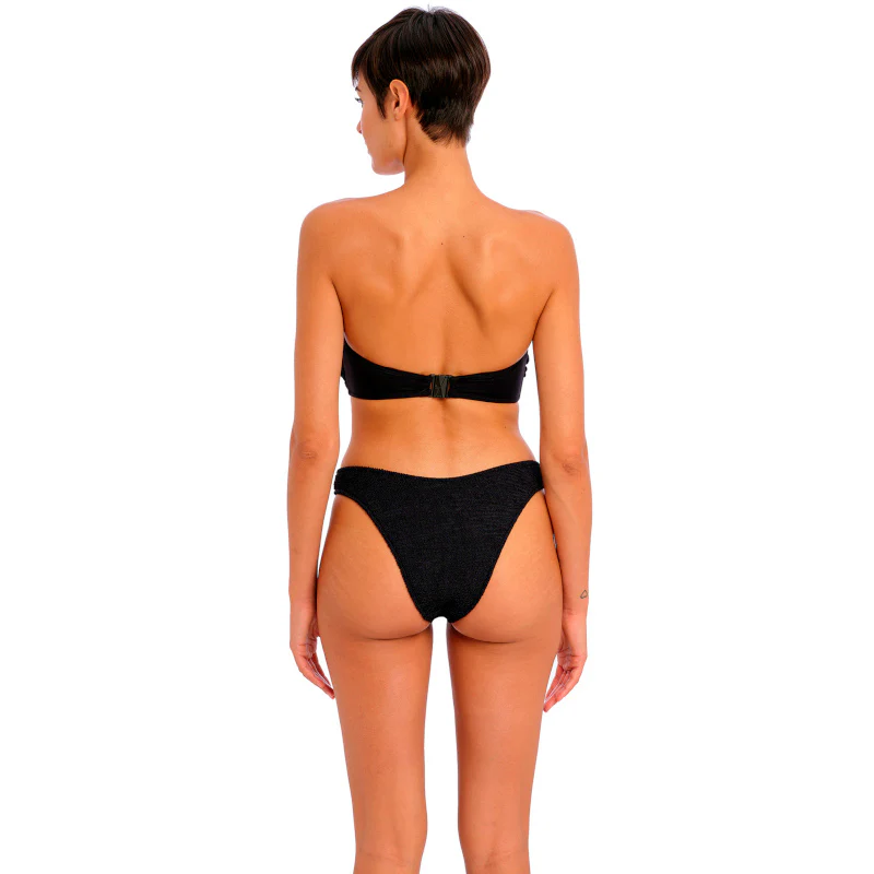 Ibiza Waves High Leg Bikini Brief Black - Freya Swim - Image 4