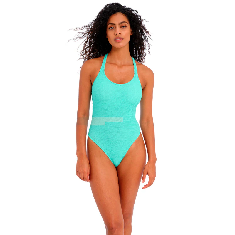 Ibiza Waves One Piece Swimsuit Frozen Blue - Freya Swim - Image 4