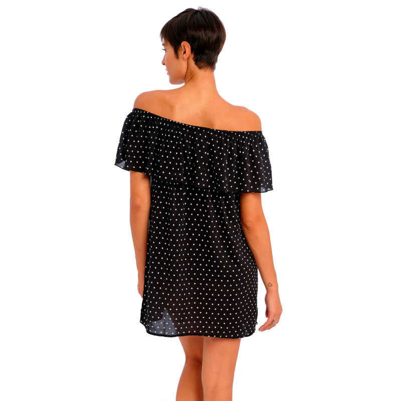 Jewel Cove Beach Dress Cover-up Black Diamond Print - Freya Swim - Image 4