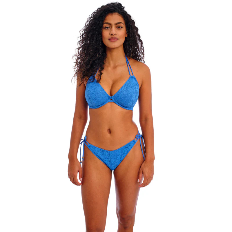 Nomad Nights Halter Bikini Top Atlantic Blue - Freya Swim - Image 2