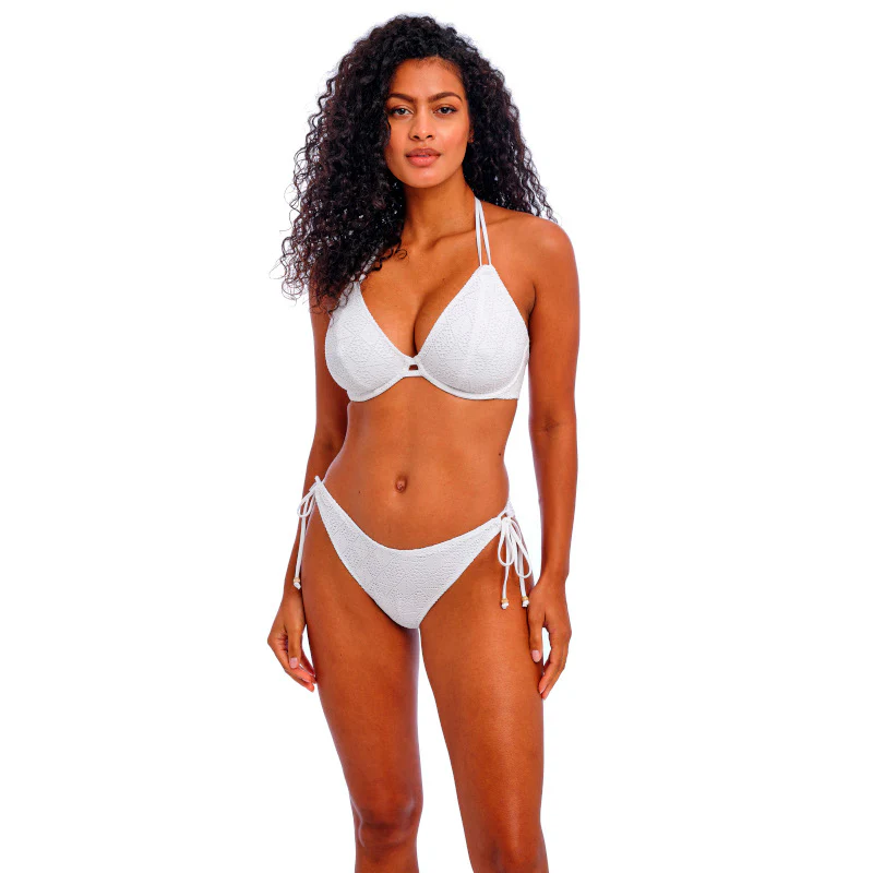Nomad Nights Halter Bikini Top White - Freya Swim - Image 2