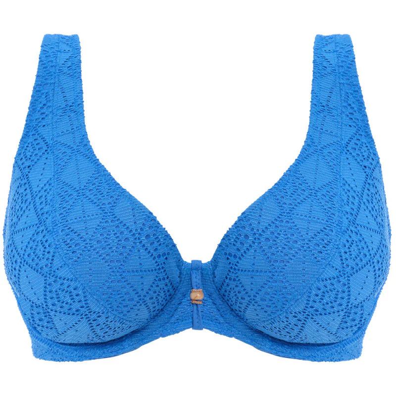 Nomad Nights High Apex Bikini Top Atlantic Blue - Freya Swim