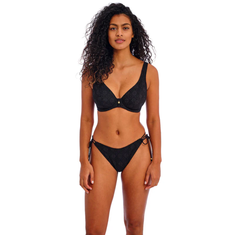 Nomad Nights High Apex Bikini Top Black - Freya Swim - Image 2