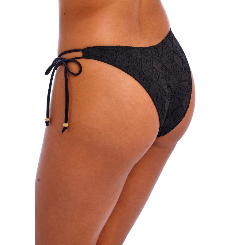 Nomad Nights High Leg Tie Side Bikini Brief Black - Freya Swim - Image 2