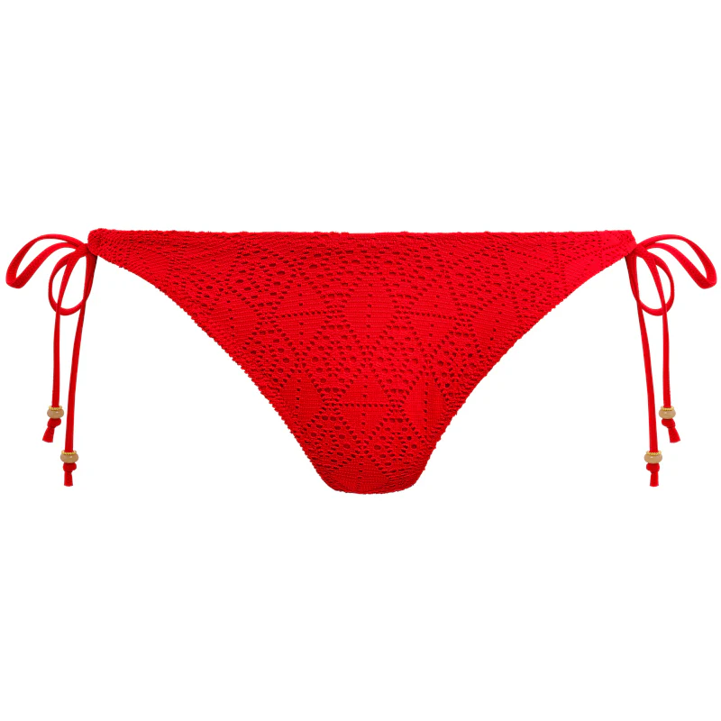 Nomad Nights High Leg Tie Side Bikini Brief Lava Red - Freya Swim