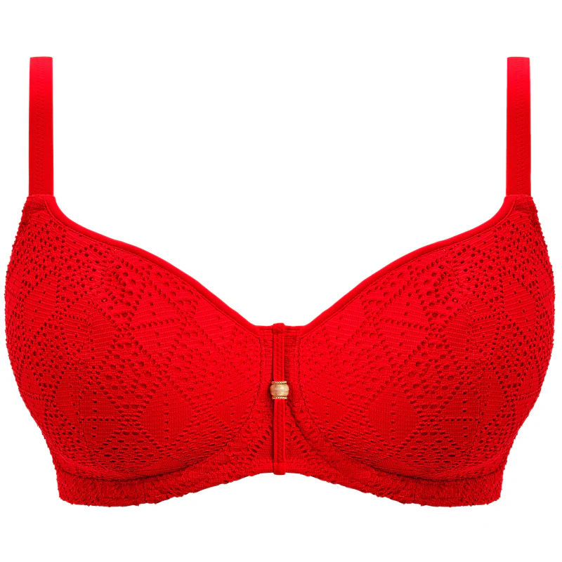 Nomad Nights Sweetheart Bikini Top Lava Red - Freya Swim