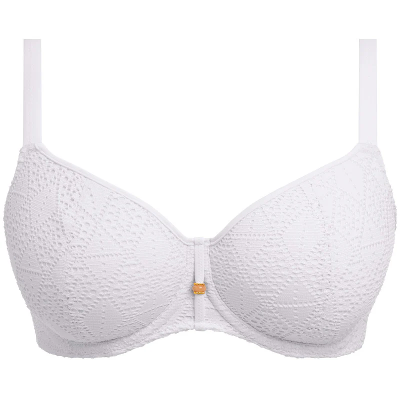 Nomad Nights Sweetheart Bikini Top White - Freya Swim