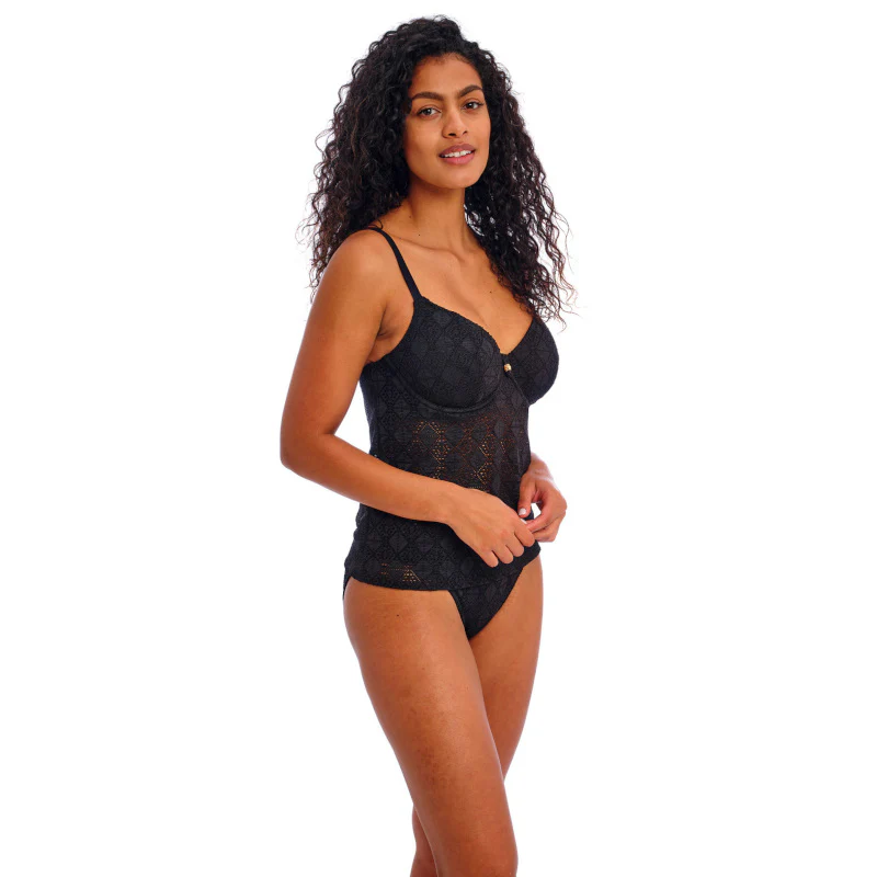 Nomad Nights Tankini Swim Top Black - Freya Swim - Image 3