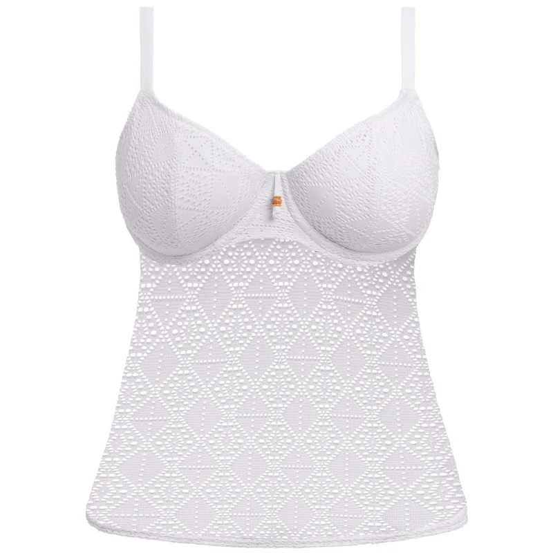 Nomad Nights Tankini Swim Top White - Freya Swim