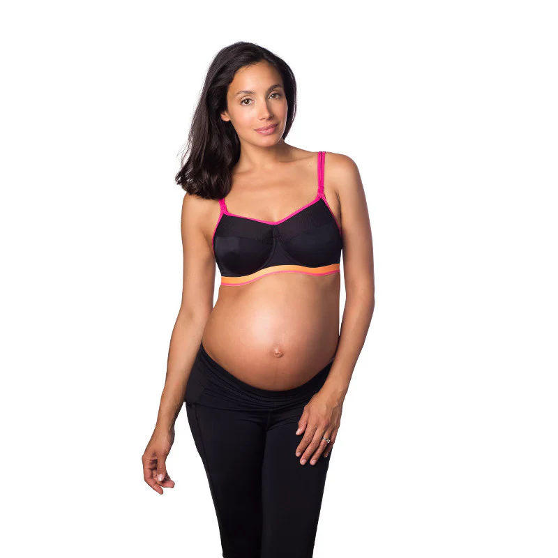 Activate Sports Nursing Maternity Bra Black - Hotmilk - Image 2